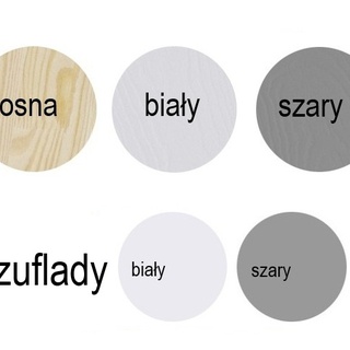 łóżko 80x180 piętrowe Tom 2os z materacami szufladami dla dzieci