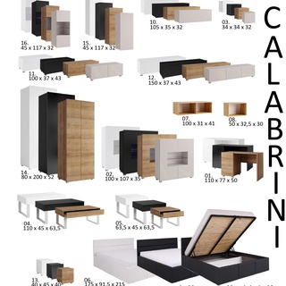 szafka 40 nocna wisząca Calabrini 13 wiszący stojący stolik nocny