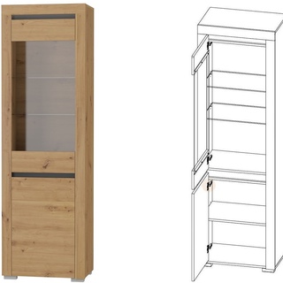 witryna wysoka Arizona RRW-2 słupek przeszklony regał zamykany