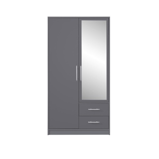 szafa 100 z lustrem szufladami Smart SRL3 dwudrzwiowa ubraniowa