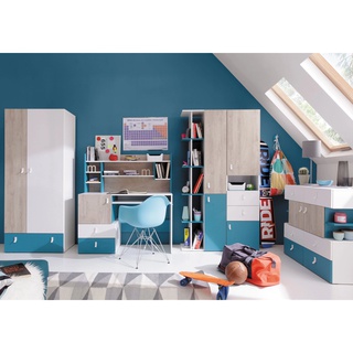 zestaw z biurkiem Planet 6 meblościanka do nauki młodzieżowa ucznia