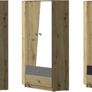 zestaw dla dzieci młodzieży Nero 8 narożna szafa biurko regał komplet