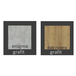 regał 45 zamykany Nano 03 L/P wąski wysoki słupek z drzwiami