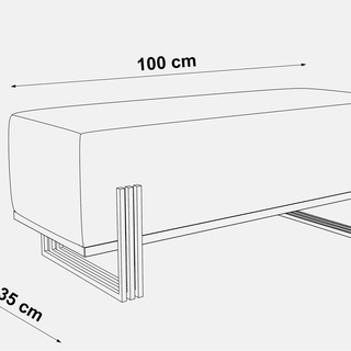 ławka 100 siedzisko Theo tapicerowane mix kolory do przedpokoju korytarza