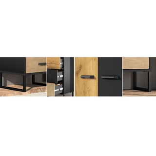 komoda 92 z szufladami na nóżkach Colt 05 szafka loft nowoczesna