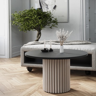 stolik 62 okrągły kawowy Lamelo nowoczesna mała ława mix kolory