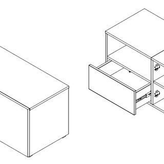 szafka 135 mała rtv Lorin 09 pod telewizor stolik młodzieżowy dzieci