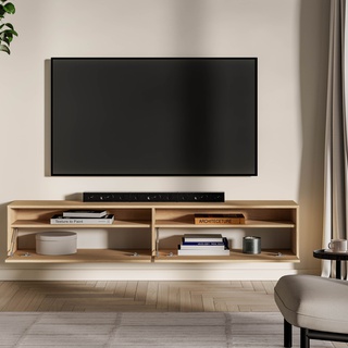 szafka 180 rtv wisząca Reynos 07 półka zamykana pod tv stolik wiszący