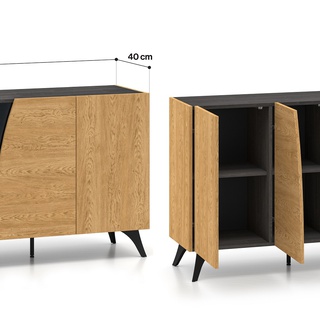 komoda 170 z LED barkiem Toscania 04 duża szeroka szafka elegancka