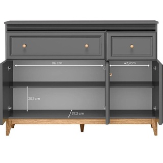 zestaw mebli Terra 5 komoda rtv witryna nowoczesna elegancka