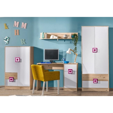 Zestaw mebli NICO 08 meblościanka z biurkiem do pokoju dziecięcego