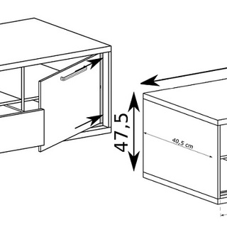 zestaw Mediolan 1 komoda rtv szafka witryna komplet do pokoju salonu