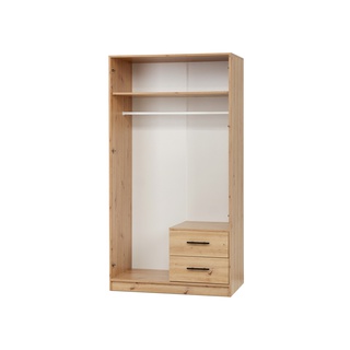 szafa 100 z lustrem szufladami Smart SRL3 uchylna garderoba