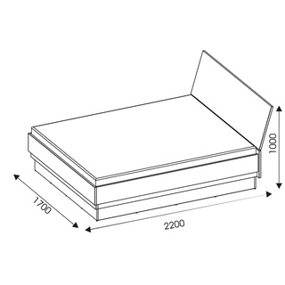 łóżko 160x200 sypialniane nowoczesne York Y18/ 160 loft z zagłókiem