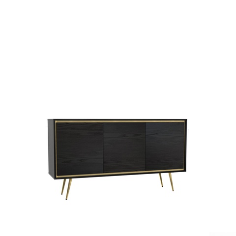 Komoda 150 duża szeroka TORI 01 elegancka szafka nowoczesna czarna