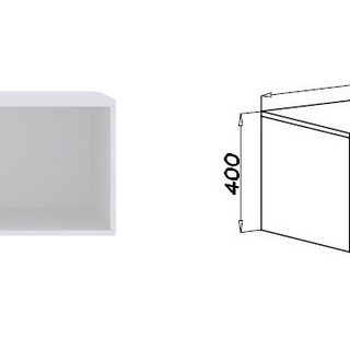 szafa 190 otwarta wysoka Tres CN wysoka garderoba narożna prosta