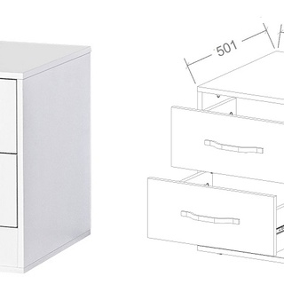 szafka 50 z szufladami nocna Perfect 05 stolik nocny do pokoju sypialni