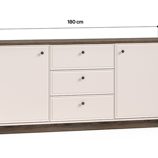 komoda 180 duża elegancka Vilavio 03 szeroka szafka do salonu sypialni