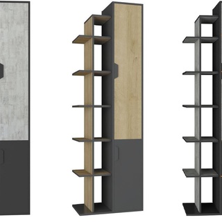 regał nowoczesny Nano 04 otwarty zamykany z drzwiami półkami