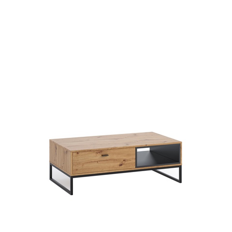 Ława 120 z szufladą nowoczesna loft OLIER 05 stolik kawowy na nóżkach