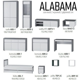 biurko 120 proste z szufladami Alabama ABB-1 do nauki młodzieżowe
