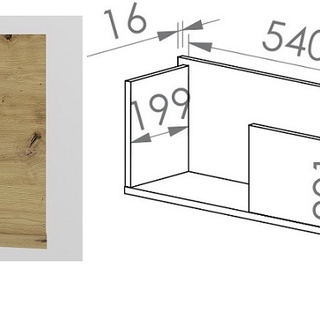 zestaw mebli komplet Fini 05 regał duża szafa biurko biały + antracyt + dąb artisan do pokoju