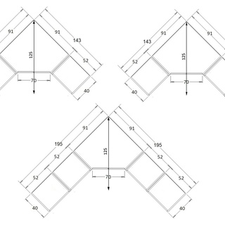 zestaw regał i szafa Grant 41 rogowa narożna garderoba duża biała