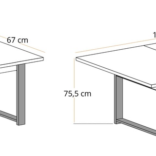 ława 120 - 157 podnoszona rozkładana Hugo ławostół składany stół