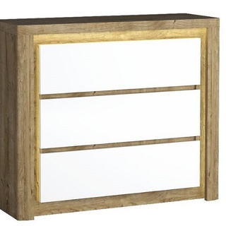 zestaw nowoczesny młodzieżowy Livinio B biurko szafa komoda biała