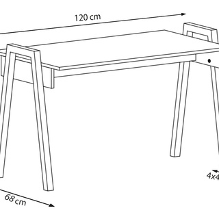 biurko 120 proste Loft nowoczesna konsola toaletka do pokoju sypialni