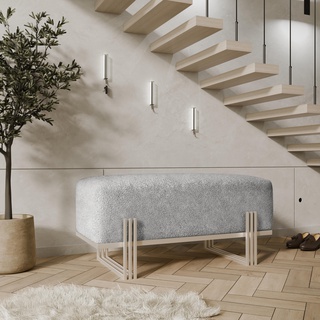 ławka 80 tapicerowana elegancka Theo siedzisko do przedpokoju