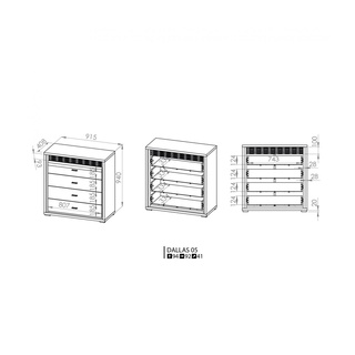 Komoda z szufladami Dallas Ml 05
