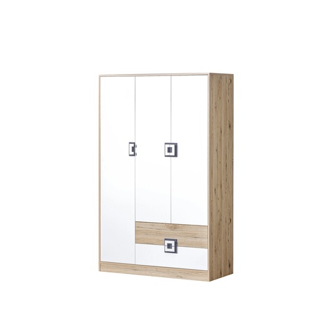 Szafa 120 duża ubraniowa NICO 03 półki szuflady do pokoju dziecięcego