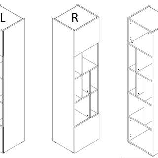 zestaw duży Lorin 6 biurko łóżko komoda regał szafa z nadstawką