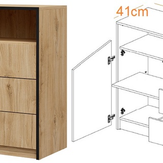 komoda 100 z szufladami półką Aston 04 szafka na bieliznę odzież