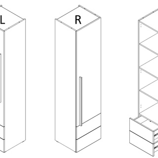 zestaw Lorin 10 nowoczesna meblościanka z biurkiem młodzieżowa