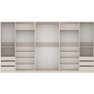 szafa 380 otwarta garderoba Tres S duża z półkami szufladami drązkami