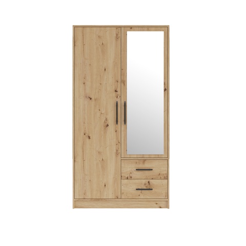 Szafa 100 z lustrem szufladami SMART SRL3 uchylna garderoba