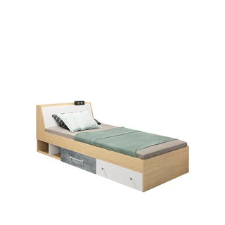 łóżko 120x200 z szufladami Step 12 młodzieżowe duże 120 szerokie