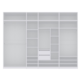 nadstawka 80 na szafę Tres 03N pawlacz bez drzwi biała