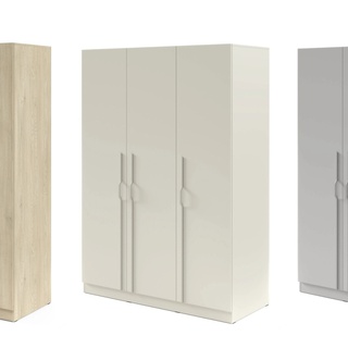 szafa 150 trzydrzwiowa Braga 02M z półkami szufladami drążkiem wysoka