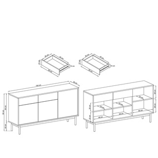 Komoda Basic BK154 szeroka