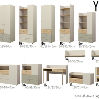 biurko 124 z szufladą Yuki 11 duże nowoczesne młodzieżowe ucznia