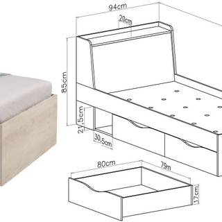 zestaw duży komplet Delta B biurko narożna szafa łóżko młodzieżowe