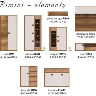 Witryna Rimini RI2a niska