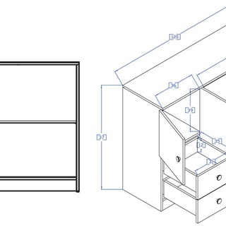 zestaw mebli Nero 2 łóżko składane komoda szafa do pokoju sypialni