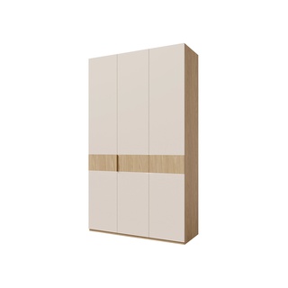 szafa 135 wysoka trzydrzwiowa Soreno z szufladami półkami drążkiem