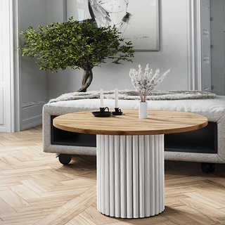 stolik 62 okrągły kawowy Lamelo nowoczesna mała ława mix kolory