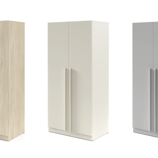 szafa 100 ubraniowa dwudrzwiowa Braga 03 z półkami do pokoju sypialni