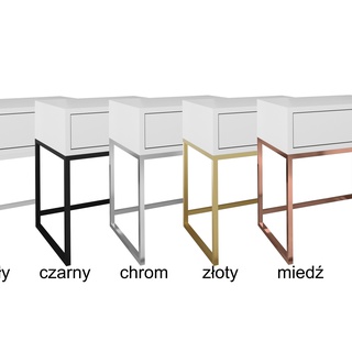 stolik 45 z szufladą Glamour szafka nocna nowoczesna loft do pokoju sypialni